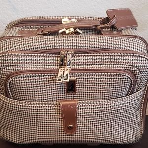London Fog Chelsea Collection Rolling Laptop Tote